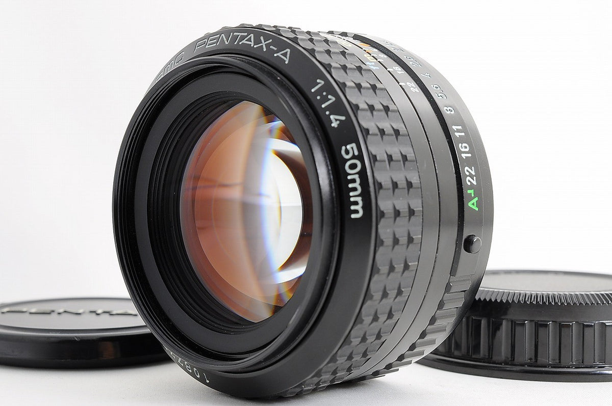 [Mint w/ Caps] SMC Pentax A 50mm f1.4 Fast MF Standard Prime Lens K Mount Japan