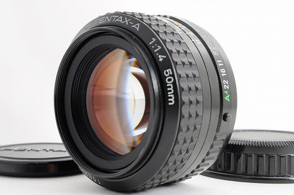 [Mint w/ Caps] SMC Pentax A 50mm f1.4 Fast MF Standard Prime Lens K Mount Japan