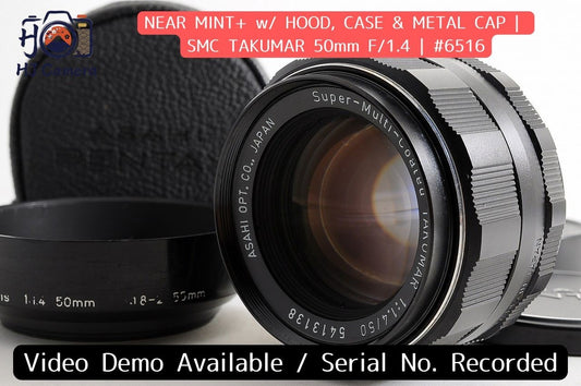 [Near Mint+ w/Hood Case Cap] Pentax Super Multi Coated Takumar 50mm f1.4 M42 JP