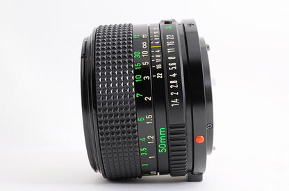 [Top Mint] Canon New FD nFD 50mm f/1.4 Fast MF Lens Canon FD Mount Japan