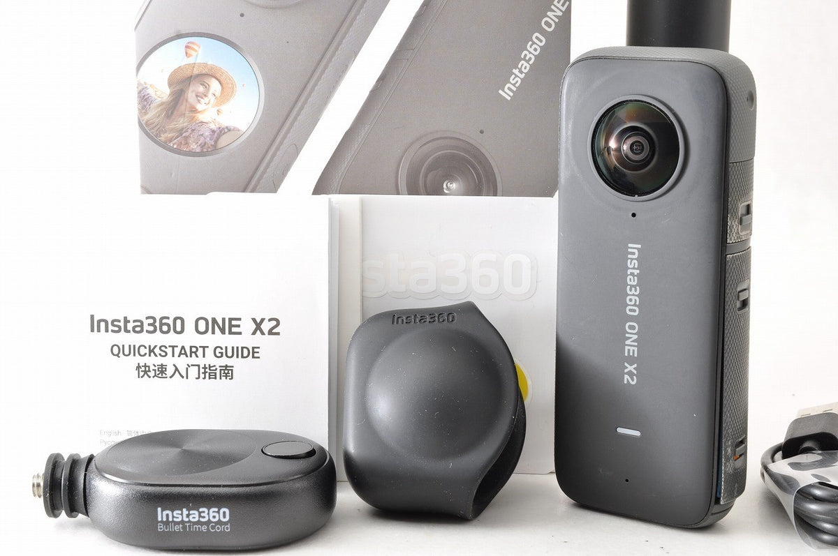 [Near Mint] Insta360 ONE X2 360 Action Camera Bullet Time Cord Grip Japan