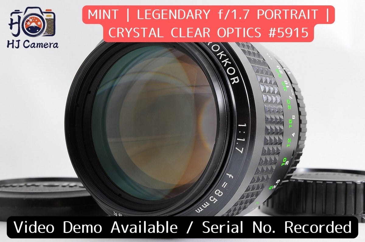 [MINT] Minolta MC Rokkor 85mm f/1.7 Fast MF Lens Minolta SR MD Mount Japan