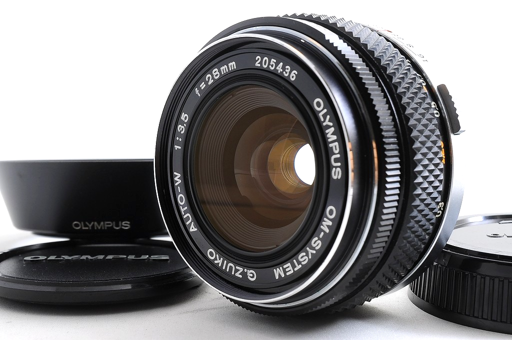 [TOP MINT w/ Hood] Olympus OM G.Zuiko Auto-W 28mm f/3.5 Wide MF Lens OM Japan