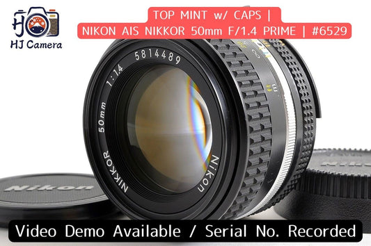 [Top Mint w/ Caps] Nikon AIS Nikkor 50mm f1.4 Fast MF Standard Prime Lens Japan