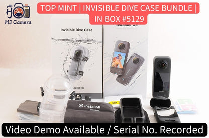 [TOP MINT Boxed] Insta360 X3 5.7K Action Camera Invisible Dive Case Japan