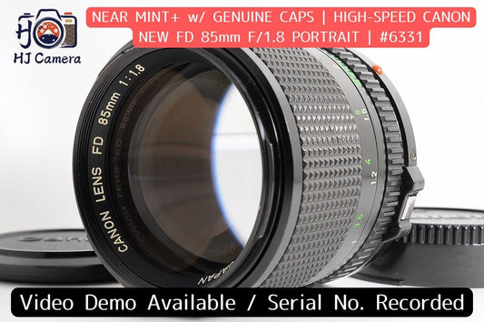 [Near Mint+] Canon New FD nFD 85mm f/1.8 Fast Telephoto MF Lens Canon FD Japan