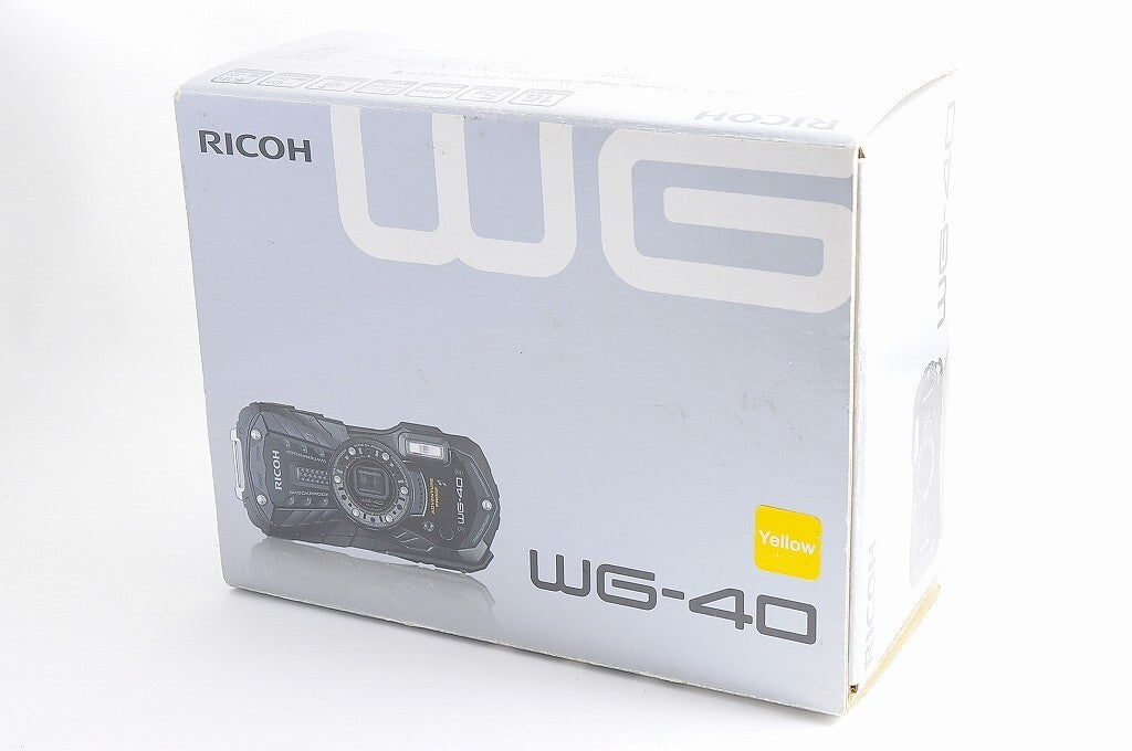 [NEAR UNUSED] Ricoh WG-40 Yellow Waterproof Shockproof Digicam Full HD Japan