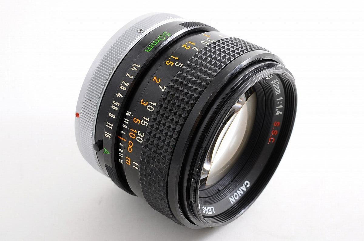 [Near Mint+ w/Hood Caps] Canon FD 50mm f1.4 SSC MF Standard Prime Lens Japan