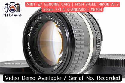 [Mint] Nikon AI-S AIS Nikkor 50mm f/1.4 Fast MF Lens Nikon F Mount Japan