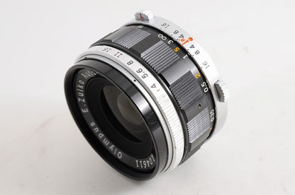 [MINT w/ Case] Olympus Pen F E.Zuiko Auto-W 25mm f/4 Wide MF Lens Pen F Japan