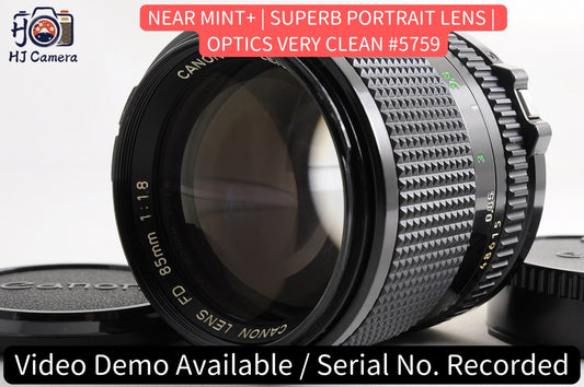 [Near Mint+] Canon New FD nFD 85mm f/1.8 Fast Telephoto MF Lens Canon FD Japan