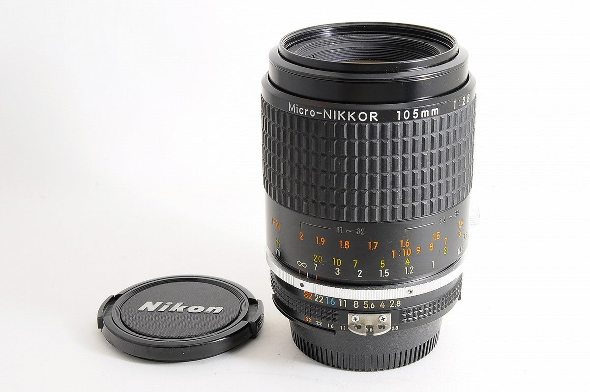 [Mint w/ Built-in Hood] Nikon AIS Micro NIKKOR 105mm f2.8 MF Macro Prime Lens Jp