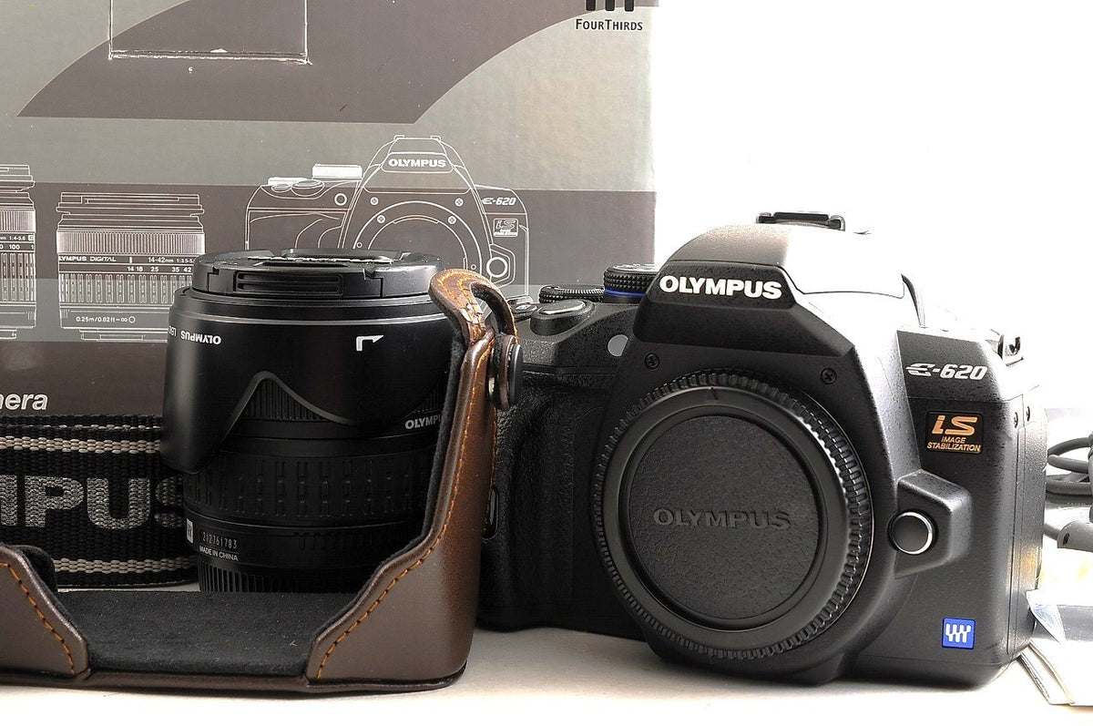 [Top Mint Boxed] Olympus E-620 DSLR 14-42mm Lens Kit Leather Case CS-9B Japan