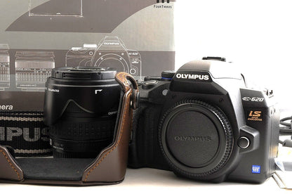 [Top Mint Boxed] Olympus E-620 DSLR 14-42mm Lens Kit Leather Case CS-9B Japan