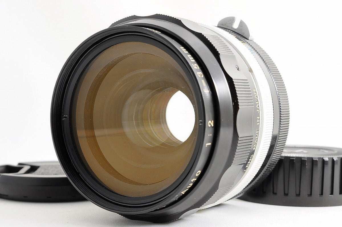 [Excellent+ w/ Caps] Nikon NIKKOR-O Auto 35mm f2 Non-AI MF Wide Angle Lens Japan