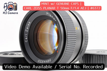 [Mint] Contax Carl Zeiss Planar T* 50mm f/1.4 AEJ Fast MF Lens Contax CY Japan