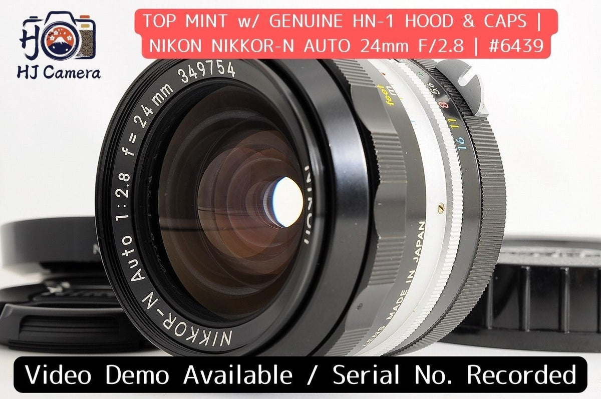 [Top Mint HN-1 Hood] Nikon Non-AI Nikkor-N Auto 24mm f/2.8 Wide MF Lens Japan