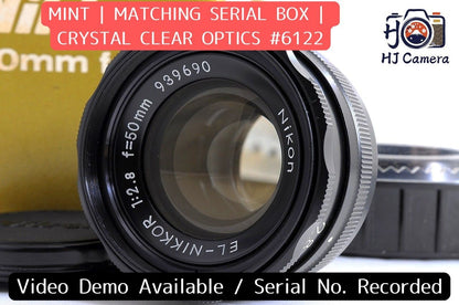 [Mint Boxed Case] Nikon EL-Nikkor 50mm f/2.8 N MF Enlarging Lens Japan