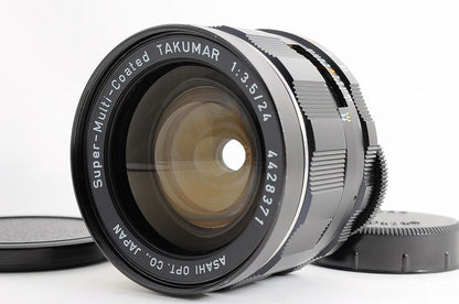 [Near Mint+] Pentax Super Multi Coated Takumar 24mm f3.5 MF Wide Lens M42 Japan