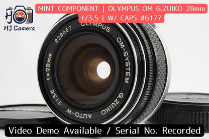 [MINT] Olympus OM G.Zuiko Auto-W 28mm f/3.5 Wide MF Lens Olympus OM Japan