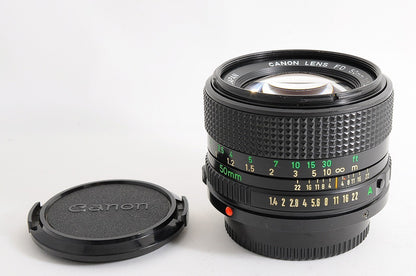[MINT] Canon New FD nFD 50mm f/1.4 Fast MF Lens Canon FD Mount From Japan