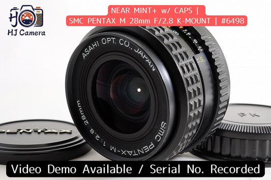 [Near Mint+ w/ Caps] SMC Pentax M 28mm f2.8 MF Wide Angle Prime Lens K Mount Jp