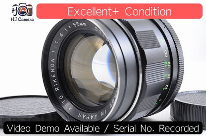 [Exc+] Ricoh Rikenon 55mm f/1.4 Tomioka Fast MF Lens Pentax M42 Screw Japan
