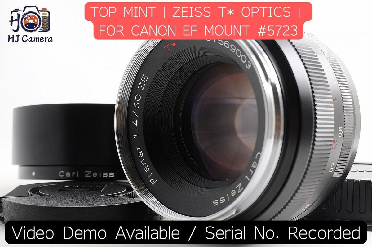 [TOP MINT] Carl Zeiss Planar T* 50mm f/1.4 ZE Fast Lens Canon EF Mount Japan