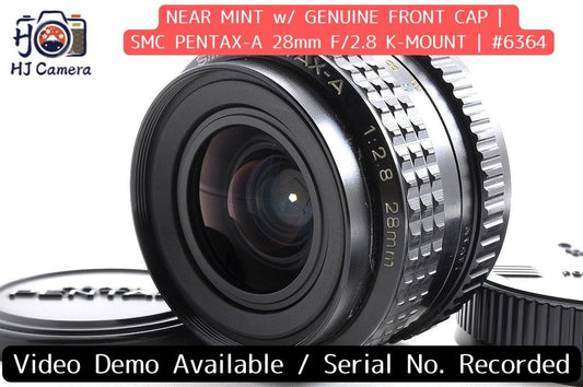 [Near Mint] Pentax SMC Pentax-A 28mm f/2.8 Wide MF Lens Pentax K Mount Japan