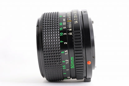 [Top Mint] Canon New FD nFD 50mm f/1.4 Fast MF Lens 1980 Olympic Cap Japan