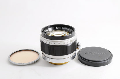 [MINT w/ Filter] Canon 50mm f/1.4 Fast MF Lens Leica L39 LTM Screw Mount Japan