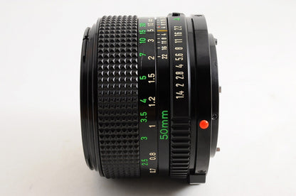 [Mint w/ Caps] Canon New FD NFD 50mm f1.4 Fast MF Standard Prime Lens Japan