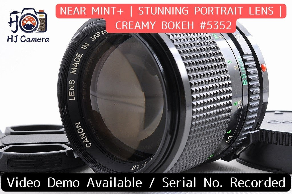 [Near Mint+] Canon New FD nFD 85mm f/1.8 Fast Telephoto MF Lens Canon FD Japan