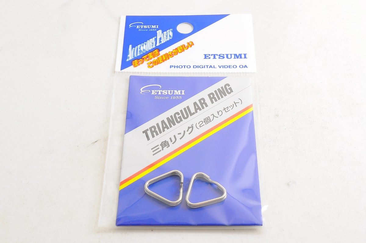 [Brand New] Etsumi E-412R Triangular Ring 2pc Set Camera Strap Lug Ring Japan