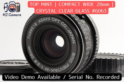 [TOP MINT] Pentax SMC Pentax-M 28mm f/2.8 Wide MF Lens Pentax K Mount Japan
