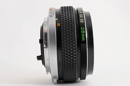 [MINT] Olympus OM G.Zuiko Auto-W 28mm f/3.5 Wide MF Lens Olympus OM Japan