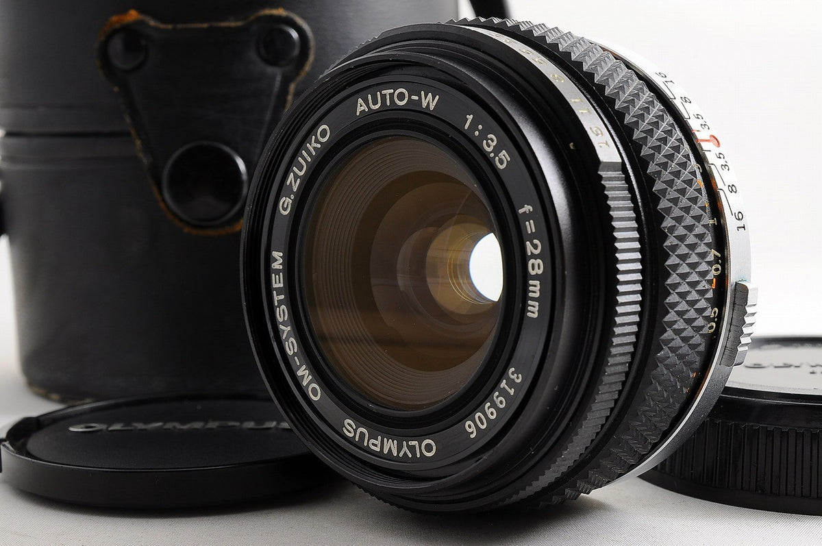 [Mint w/ Case] Olympus OM G.Zuiko Auto-W 28mm f/3.5 Wide MF Lens OM Japan