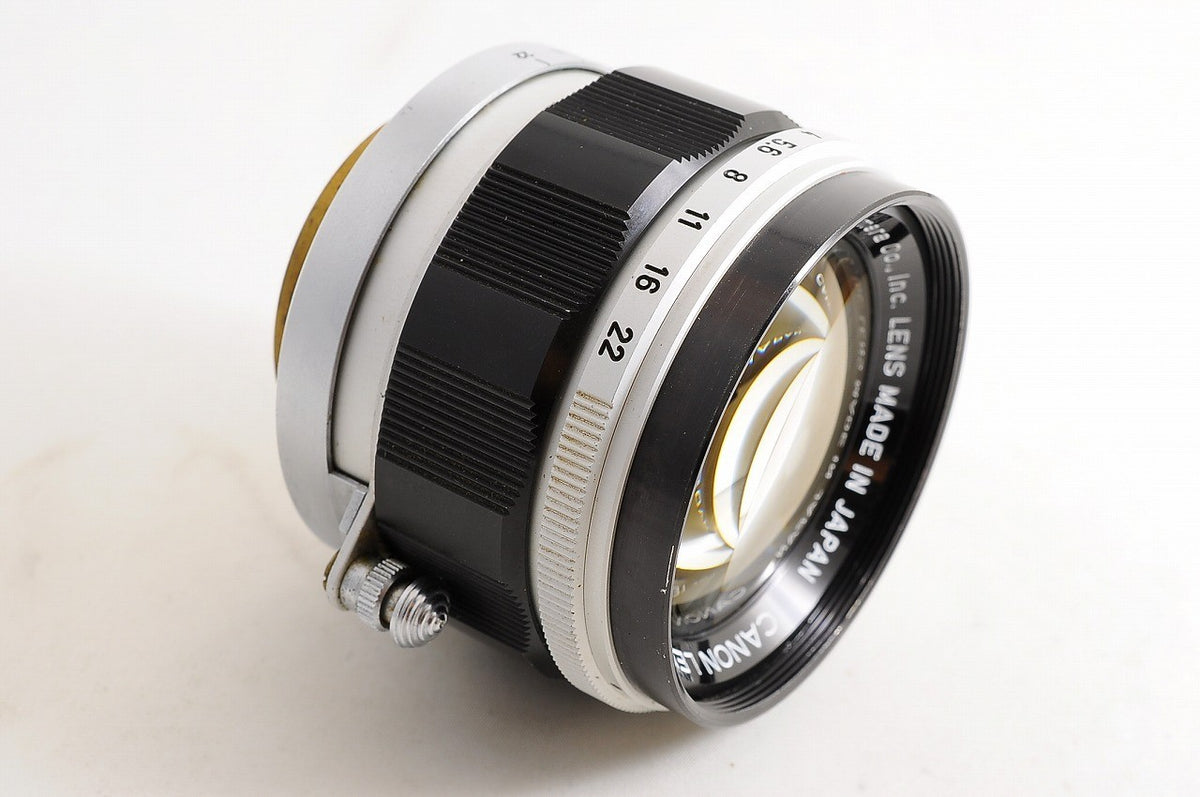 [Mint w/Hood Adapter Caps] Canon 50mm f1.4 L39 LTM Rangefinder MF Lens Japan