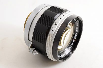 [Mint w/Hood Adapter Caps] Canon 50mm f1.4 L39 LTM Rangefinder MF Lens Japan