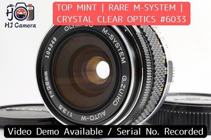 [TOP MINT] Olympus M-System G.Zuiko Auto-W 28mm f/3.5 Wide MF Lens OM Japan