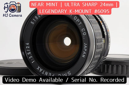 [NEAR MINT] Pentax SMC Pentax 24mm f/3.5 Wide MF Lens Pentax K Mount Japan