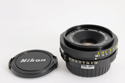 [Mint] Nikon GN Auto Nikkor 45mm f/2.8 Pancake MF Lens Nippon Kogaku Japan