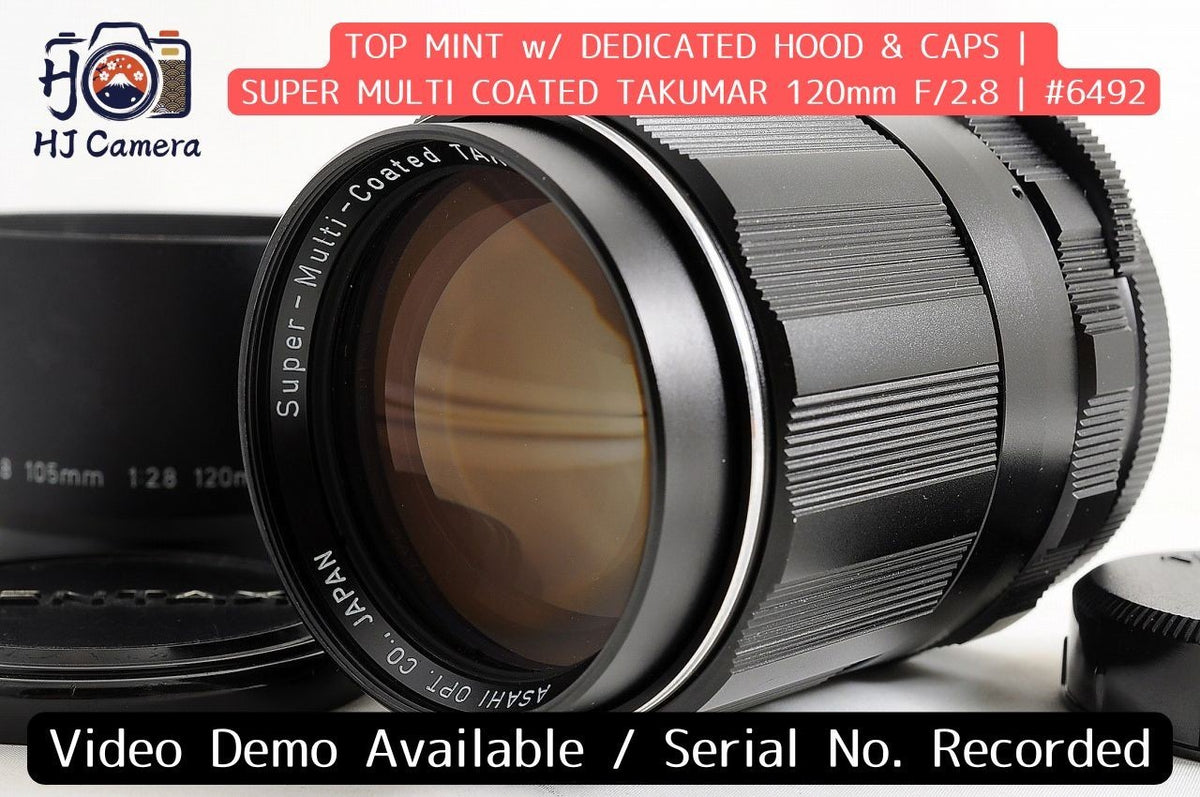 [Top Mint w/Hood] Pentax Super Multi Coated Takumar 120mm f2.8 M42 Lens Japan