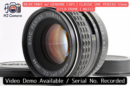 [Near Mint] Pentax SMC Pentax 55mm f/1.8 Fast MF Lens Pentax K Mount Japan