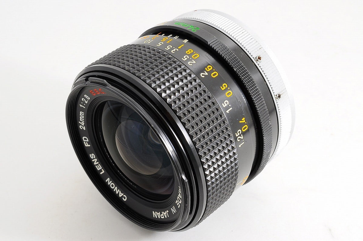 [Near Mint+ w/Case Filter] Canon FD 24mm f2.8 SSC MF Wide Angle Prime Lens Japan