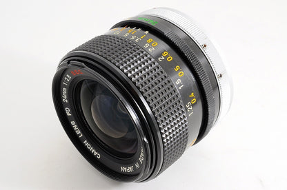 [Near Mint+ w/Case Filter] Canon FD 24mm f2.8 SSC MF Wide Angle Prime Lens Japan