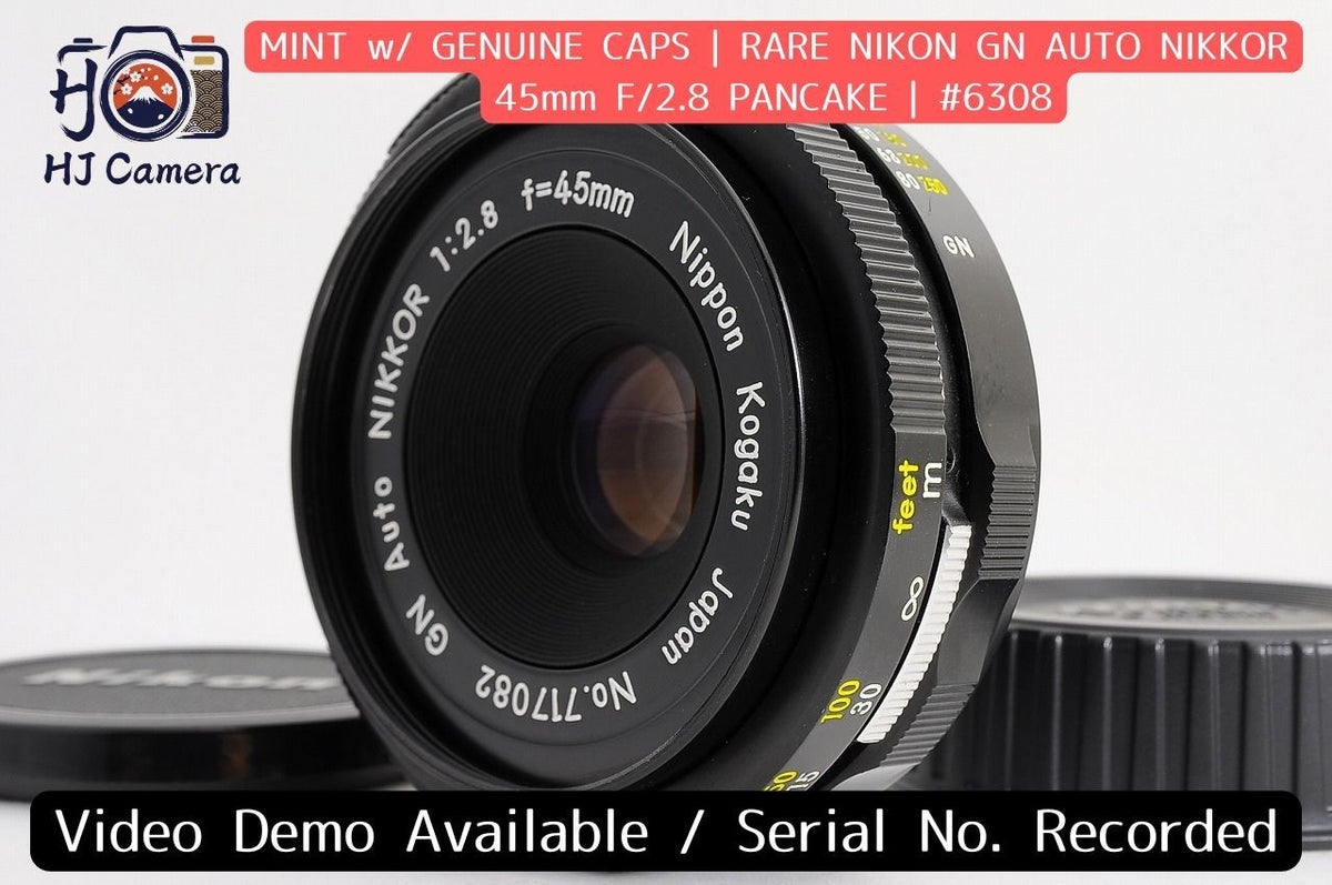 [Mint] Nikon GN Auto Nikkor 45mm f/2.8 Pancake MF Lens Nippon Kogaku Japan