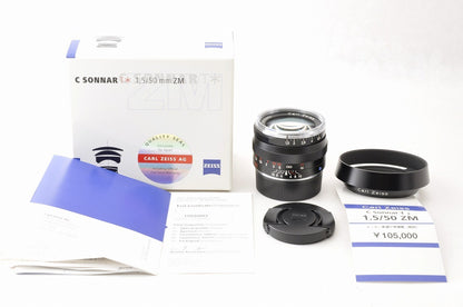 [Almost Unused] Carl Zeiss C Sonnar T* 50mm f/1.5 ZM Fast Lens Leica M Japan