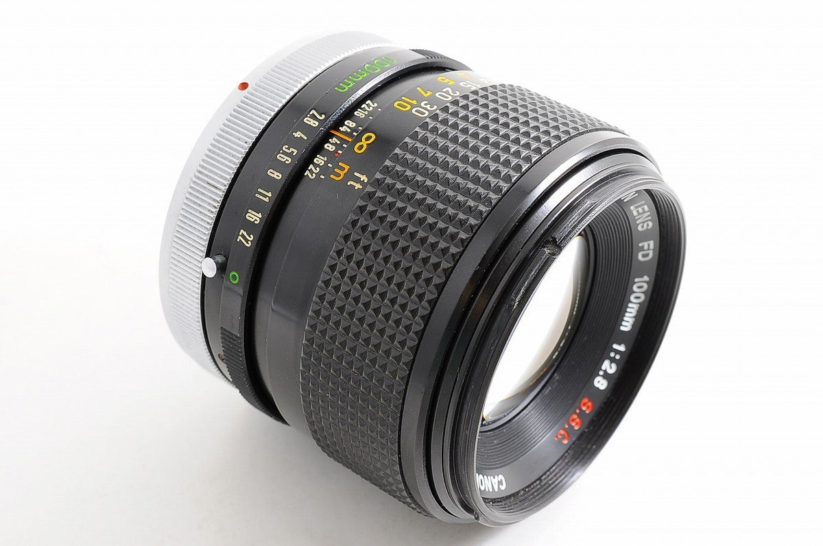 [O Mark Near Mint+ w/Hood Case] Canon FD 100mm f2.8 SSC MF Portrait Lens Japan