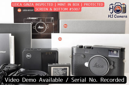 [Mint Boxed] Leica M10-P 24MP Digital Rangefinder Camera Body Black M10P Japan